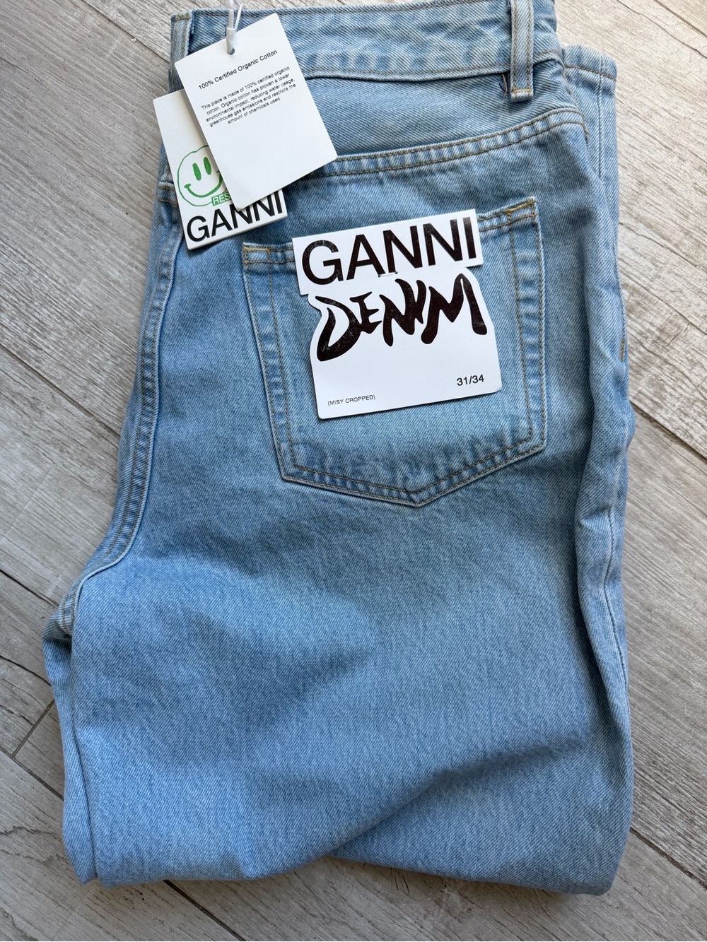 Ganni Light Blue Denim Jeans